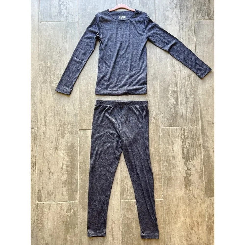 32 DEGREES Kid's Heat Base Layer Set 2 Piece Long Sleeve Top & Leggings 6 Small